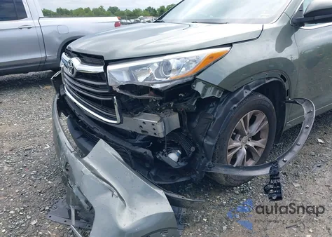 2015 Toyota Highlander Xle V6 from USA, damaged, VIN 5TDJKRFH6FS142133